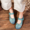 Handmade Vintage Leather Sandals Comfortable Soft Sole Casual Women's Shoes