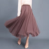 Spring High Waist Slim Skirt Mesh Skirt A Line Skirt