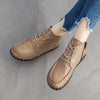 Handmade Leather Vintage Short Boots Soft Sole Comfortable Flat Women's Shoes