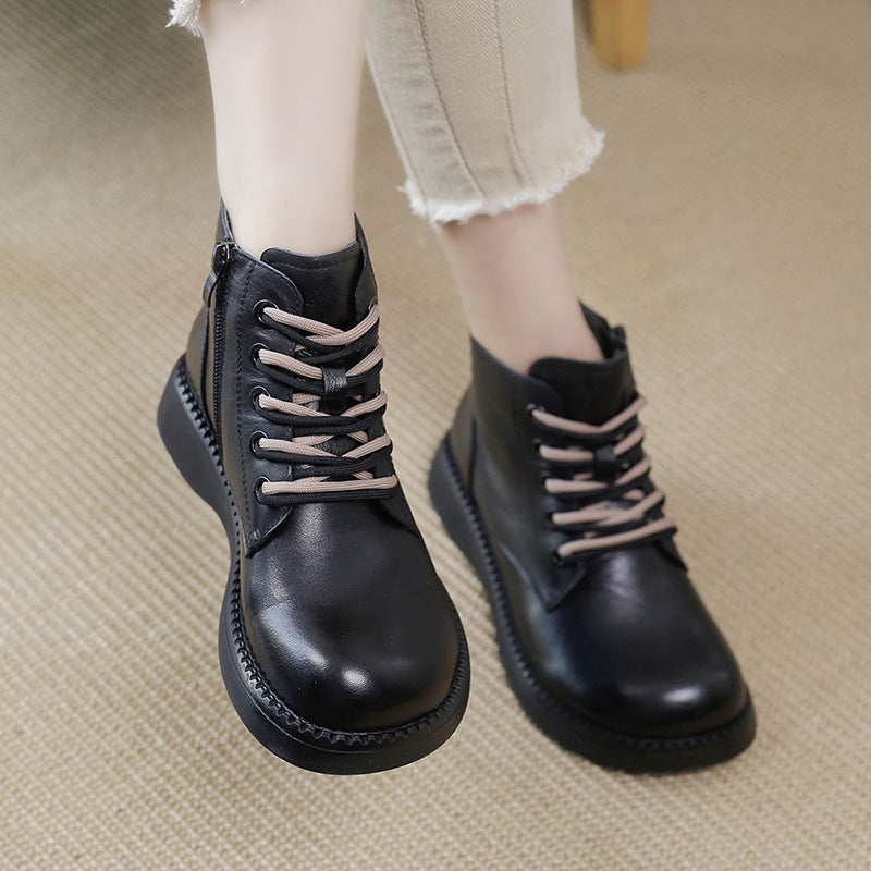 Cute round toe Martin boots yv30304