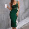 Spring and Summer French Mesh See-Through Evening Dress