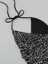 Women's Backless Suspender Dress Long Stitching Package Hip Dress