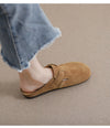 Leather Sandals Vintage Flat Slippers