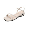 Women's Simple French Strap Flat Sandals and Slippers Sandals