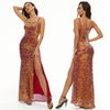 Sequin Banquet Evening Dress Slit Long Fishtail Dresses