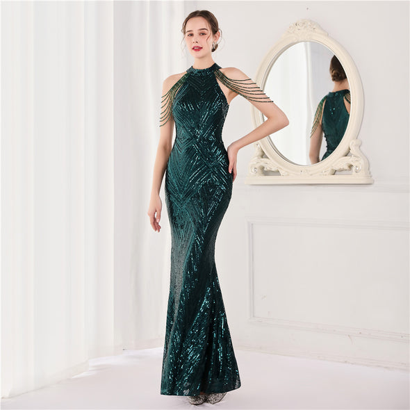Elegant Long Mermaid Evening Dress
