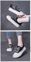 Handmade Top Layer Cowhide Soft Sole Platform Women's Shoes