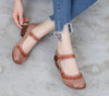 Vintage Handmade Leather Women's Shoes Comfortable Mary Janes Shoes